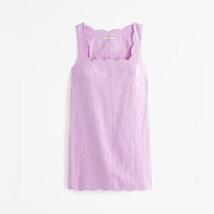 NWT Abercrombie & Fitch Scalloped Mini-Dress, S PETITE